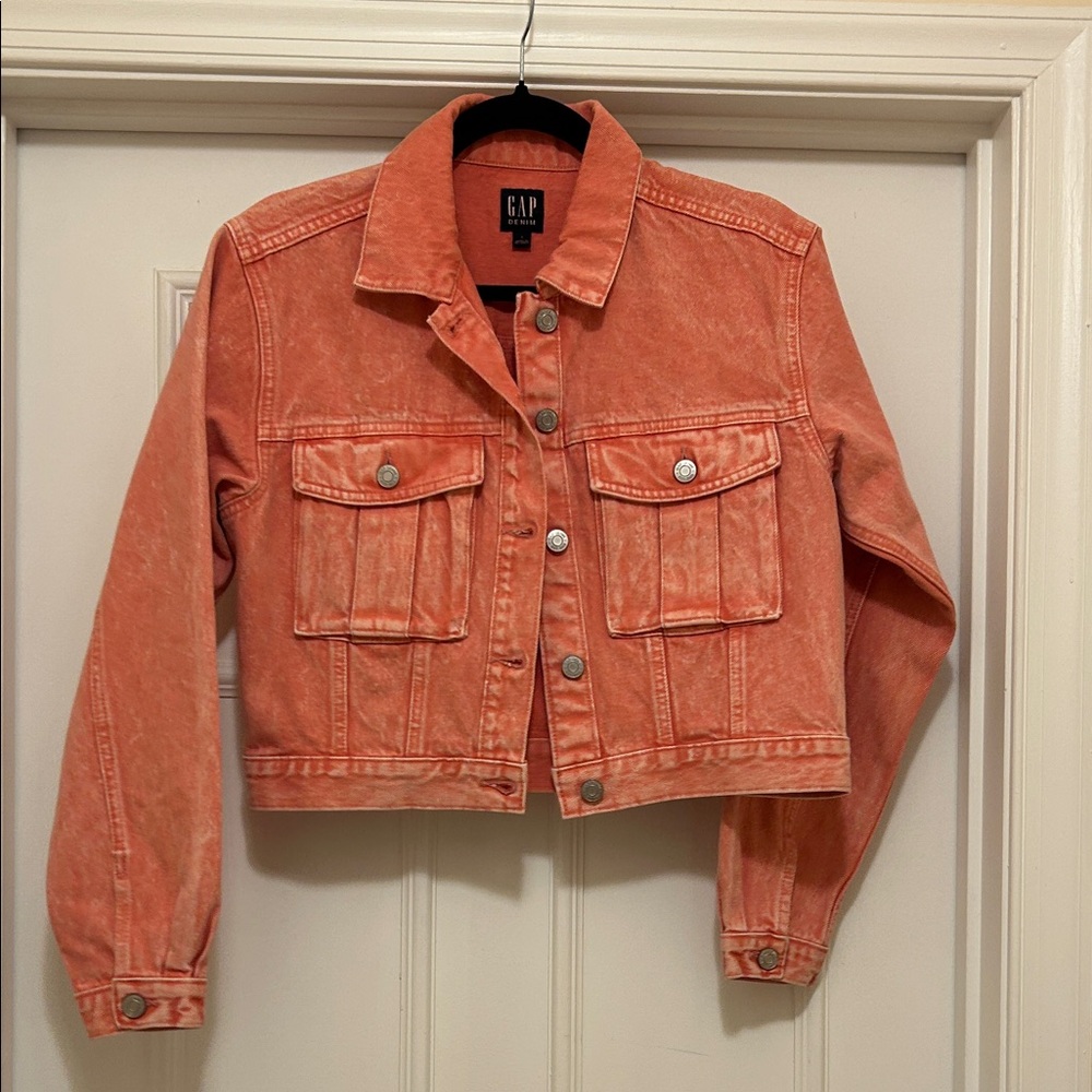 GAP Coral Denim Jean Jacket